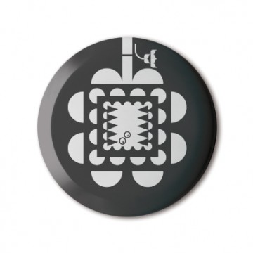 Gift Box: 4 button badges (Hairy Tear)