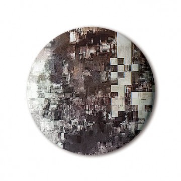 Glitch 6 (Brown, Beige) print