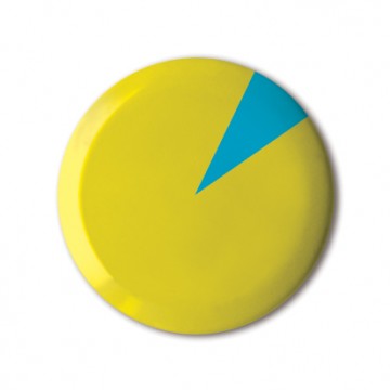 Yellow Pie Chart print
