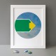 Footpath Sign print