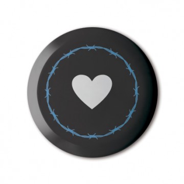 Barbed Wire Heart print