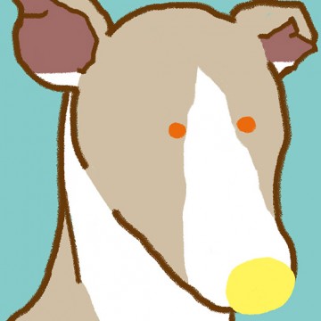 Whippet Puppy print