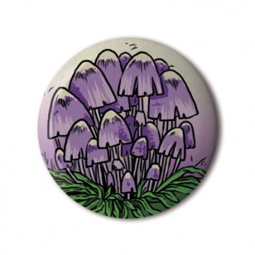 Purple Mushrooms print