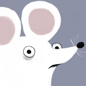 Scared Mouse print