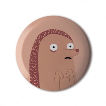 Scared Hedgehog print