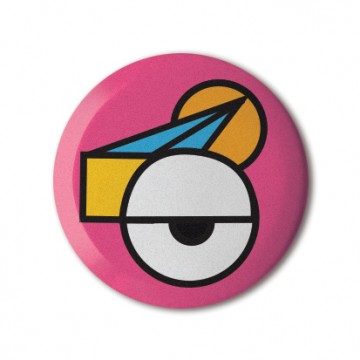 Gift Box: 4 button badges (Eye Geometry)
