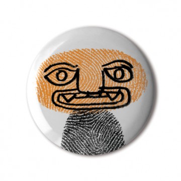 Gift Box: 4 button badges (Fingerprint Totems)