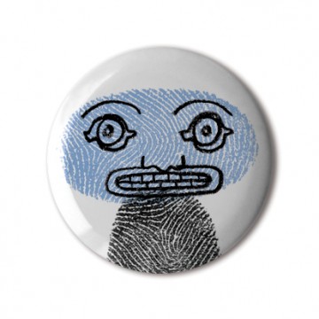 Gift Box: 4 button badges (Fingerprint Totems)