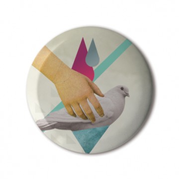 Gift Box: 4 button badges (Retro Collages)