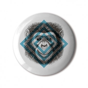 Gift Box: 4 button badges (Geometric Animals)