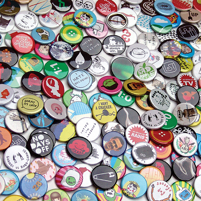 Various Stereohype Button Badges