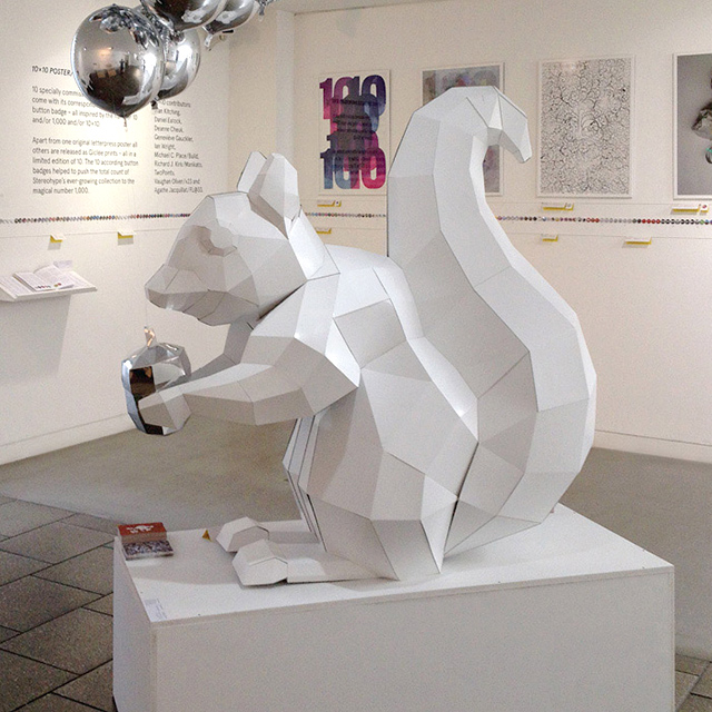 Stereohype Mascot Squirrel. 10th anniversary: Stereohype 2004–2014