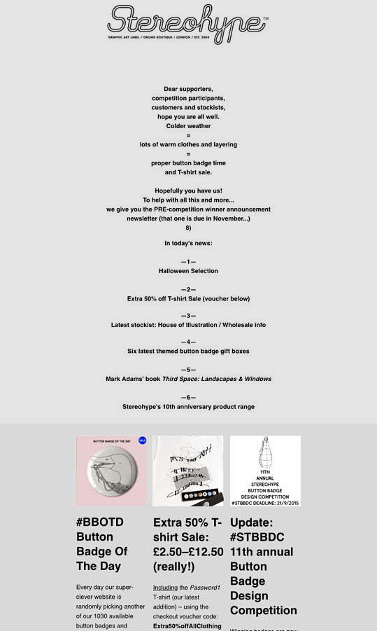 Stereohype Newsletter #4