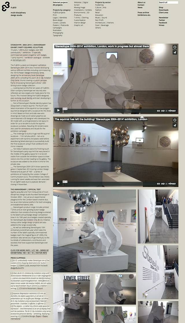 Stereohype 2004–2014 exhibition video posted