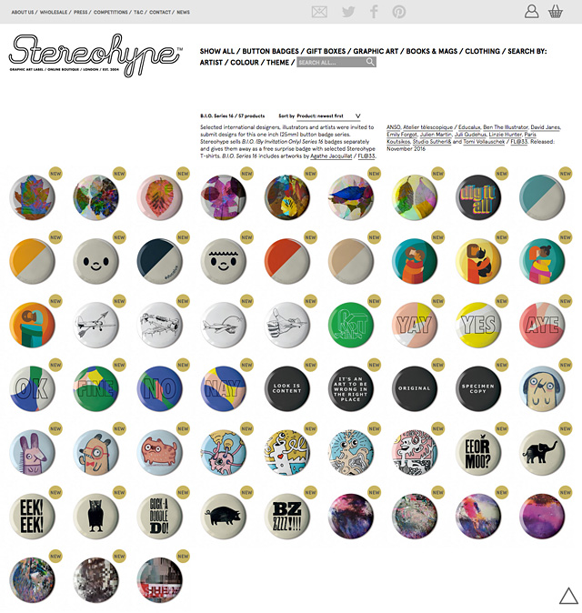 B.I.O. (By Invitation Only) Button Badge Series 16