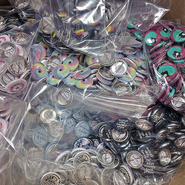 Stereohype Saatchi Button Badge Refill Batch April 2025