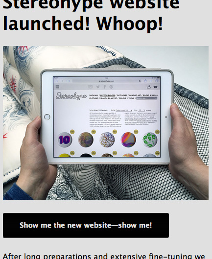 Stereohype Newsletter issue 1