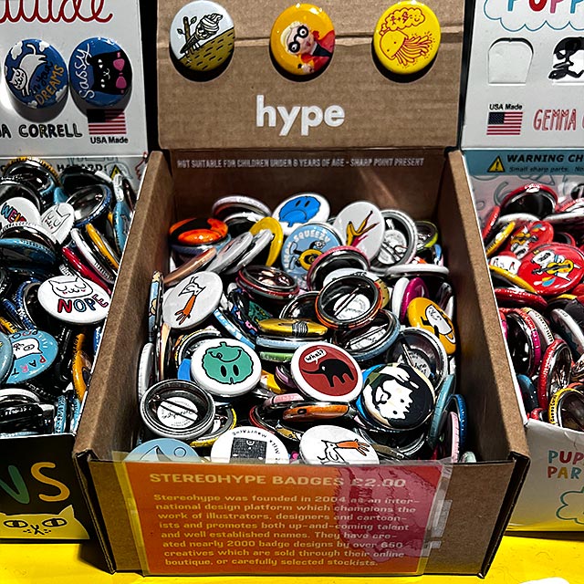 Pick 'N' Mix Stereohype display in London's Cartoon Museum